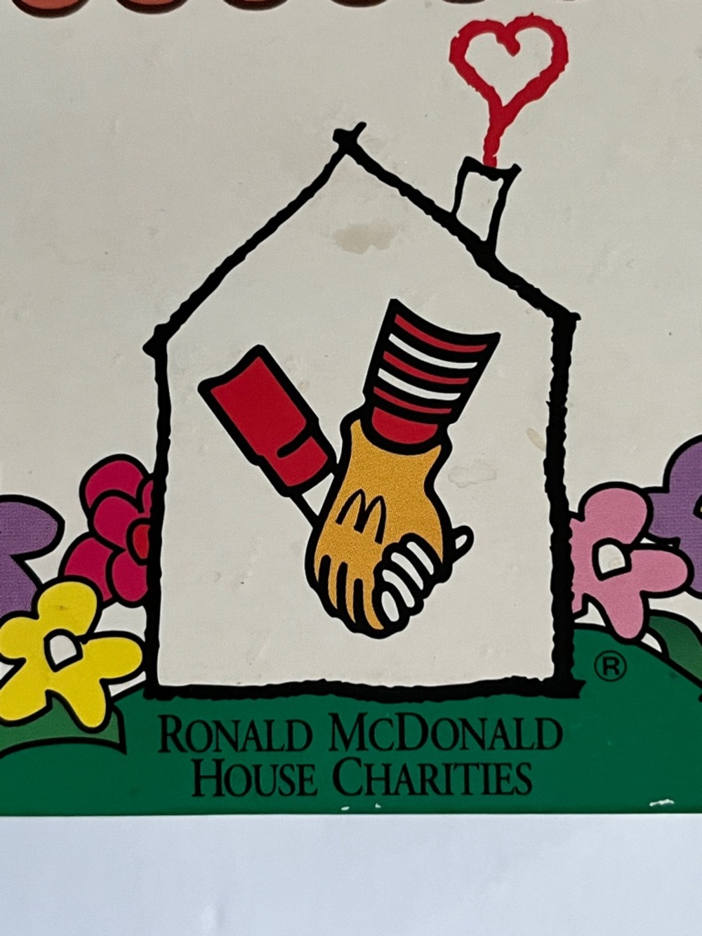 Vintage Ronald McDonald House Shaped Donation Box Pop Pull Tab Fundraiser - Picture 2 of 9